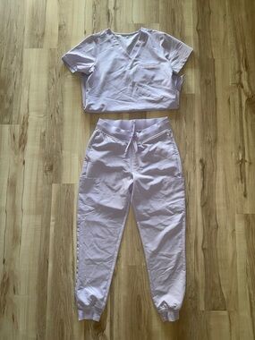 Mandala Lavender Jogger Pant scrub set